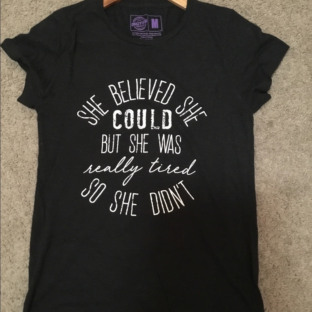 Crazy Dog black t shirt SIZE Small